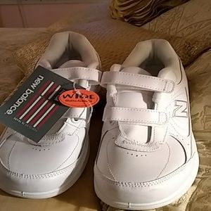 New Balance white sneakers